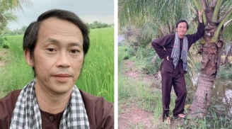 Nghỉ 'chạy show' mùa dịch, NSƯT Hoài Linh diện áo bà ba phấn chấn đi thăm ruộng vườn