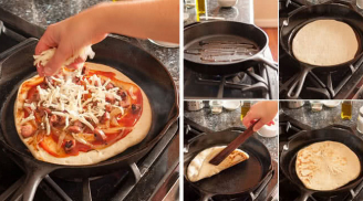 Cách làm pizza bằng chảo, không cần lò nướng mà vẫn giòn thơm hấp dẫn hơn cả ngoài hàng