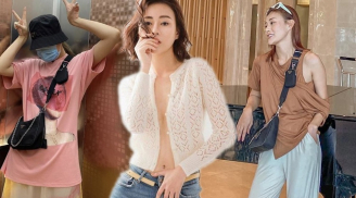 Phương Oanh ngày càng chuộng phong cách 'luộm thuộm' sau khi chia tay bạn trai