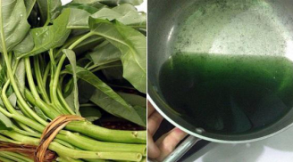 Các bà nội trợ lo lắng khi thấy nước luộc rau chuyển màu xanh đen nghi nhiễm độc: Chuyên gia hé lộ sự thật