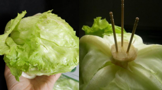 Gái ế 'rảnh sinh nông nổi' đem cắm 3 que tăm vào cuống xà lách, ai ngờ lại có tác dụng kỳ diệu