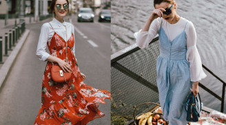 Những set đồ lý tưởng khi kết hợp với váy hai dây khi trời ấm áp