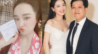 Kiếm đâu ra ông chồng như Trường Giang, gửi đồ ăn tới trường quay cho Nhã Phương cùng bức “thư tình” sến rện