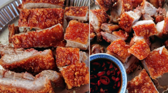Bí quyết làm thịt heo quay giòn bì bằng nồi chiên không dầu, đảm bảo thành công ngay từ lần đầu tiên