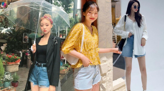 Nhân thời tiết mát mẻ của mùa thu, hãy tranh thủ lên đồ với quần short jeans xuống phố