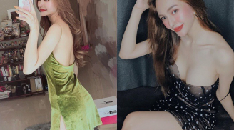Linh Chi tích cực diện váy ngủ khoe thân nuột nà, nhăm nhe soán ngôi sexy của Ngọc Trinh
