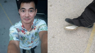 Xuân Bắc 'dở khóc dở cười' khi ăn diện bảnh bao đi sự kiện, đến nơi mới phát hiện giày bung cả đế