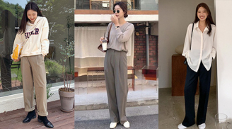 4 kiểu áo mix với quần ống suông sẽ cho bạn phong cách thanh lịch đầy khí chất
