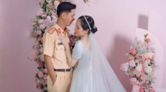 Bị bắt lỗi vi phạm giao thông, hơn 1 năm sau cô gái cưới luôn anh cảnh sát