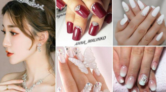 Những mẫu nail cô dâu siêu xinh mà chẳng bao giờ lo lỗi mốt
