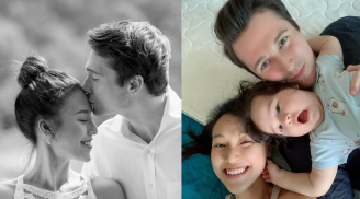 MC Hoàng Oanh và ông xã 'trốn con' đi chơi kỷ niệm 1 năm ngày cưới