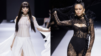 Võ Hoàng Yến hoá 'thiên thần sa ngã', Mâu Thuỷ nóng bỏng với vai trò vedette trên sàn diễn runway
