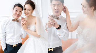 Ảnh cưới của Công Lý - Ngọc Hà chính thức lên sóng: chú rể đậm chất hài, cô dâu xinh như công chúa