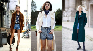 Muôn vàn cách mặc quần short vào mùa đông vừa sành điệu vừa sang chảnh
