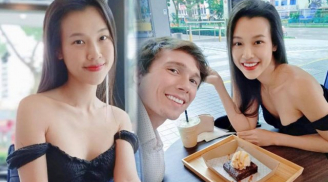 Hoàng Oanh khoe ảnh bên chồng nhưng vòng 1 trễ nải và làn da mịn màng mới gây chú ý