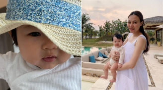 Đàm Thu Trang làm dáng cho con gái, hé lộ yếu tố hứa hẹn Suchin sẽ là mỹ nhân trong tương lai