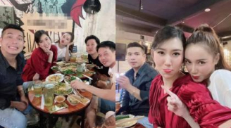Thúy Ngân và Trương Thế Vinh lại 'dính nhau như sam' khi tụ họp cùng hội bạn thân