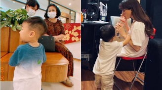 Hòa Minzy xúc động chia sẻ chuyện cai sữa mẹ cho con trai
