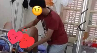 Anh chồng trẻ lần đầu chăm vợ đẻ trong viện, chị em nhìn 'đỏ mặt' nhưng ai cũng tấm tắc khen