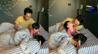 Con gái Cường Đô La vừa ngủ dậy đã không để ai yên, 'quậy' từ bố đến anh trai Subeo