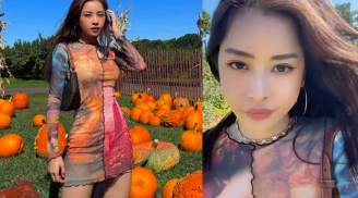Chi Pu xác nhận đang ở Mỹ, tranh thủ khoe body 'đỉnh của chóp' giữa vựa bí ngô