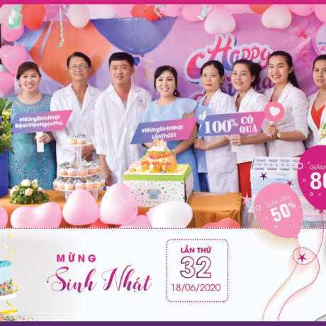 Bệnh viện Thẩm mỹ Ngọc Phú tri ân khách hàng nhân dịp sinh nhật thứ 32
