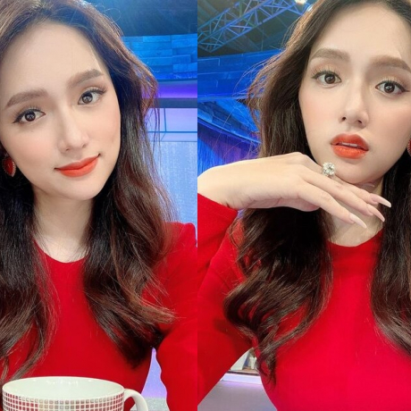 Hương Giang đăng ảnh nhan sắc xinh đẹp tiện khoe khéo chiếc nhẫn kim cương 'khủng'
