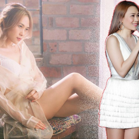 Chân 'cột đình' như Mỹ Tâm vẫn tự tin diện váy xẻ tà một cách khéo léo