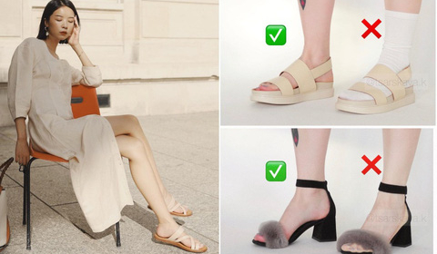 Mix tất với giày sandals tưởng cá tính mà lại dễ biến phong cách trở nên sến sẩm - Vimarsana News