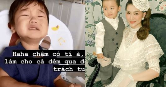 Quý tử nhà Hoà Minzy khóc tức tưởi chỉ vì thèm bánh mì và đây là cách xử lý khéo léo của mẹ bỉm - Vimarsana News