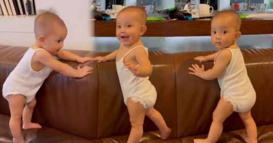 Con gái Lisa nhà Hà Hồ vừa tập đứng được mấy ngày đã bắt đầu tập đi - Vimarsana News