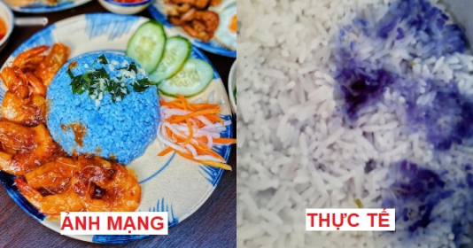 Vợ hí hửng nấu cơm hoa đậu biếc như trên mạng, nhìn thành quả khác lạ chồng phán ngay: 'Cơm thủy đậu' - Vimarsana News